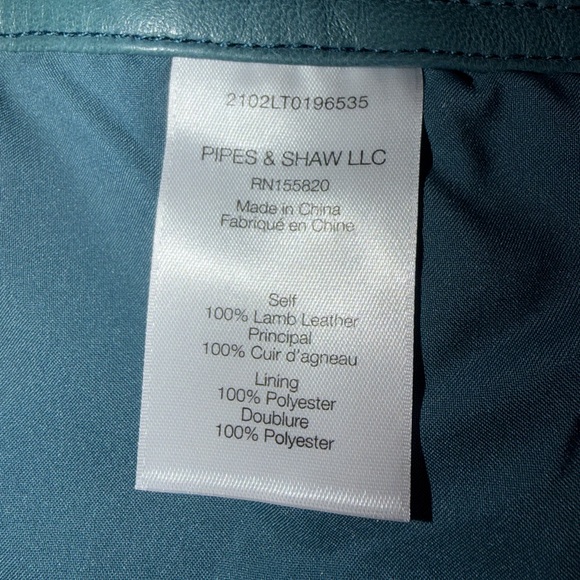 Veronica Beard Blue Leather High Rise Pants Size 0 - Picture 5 of 8